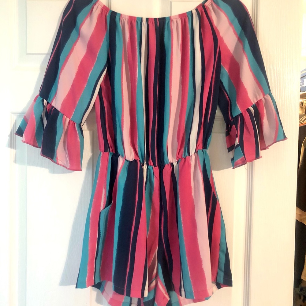 NWOT Ots Striped Romper